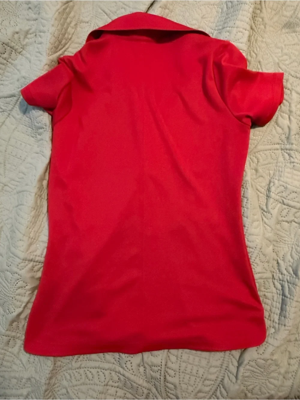 Nike Women's Button-Down Polo in Bright Red